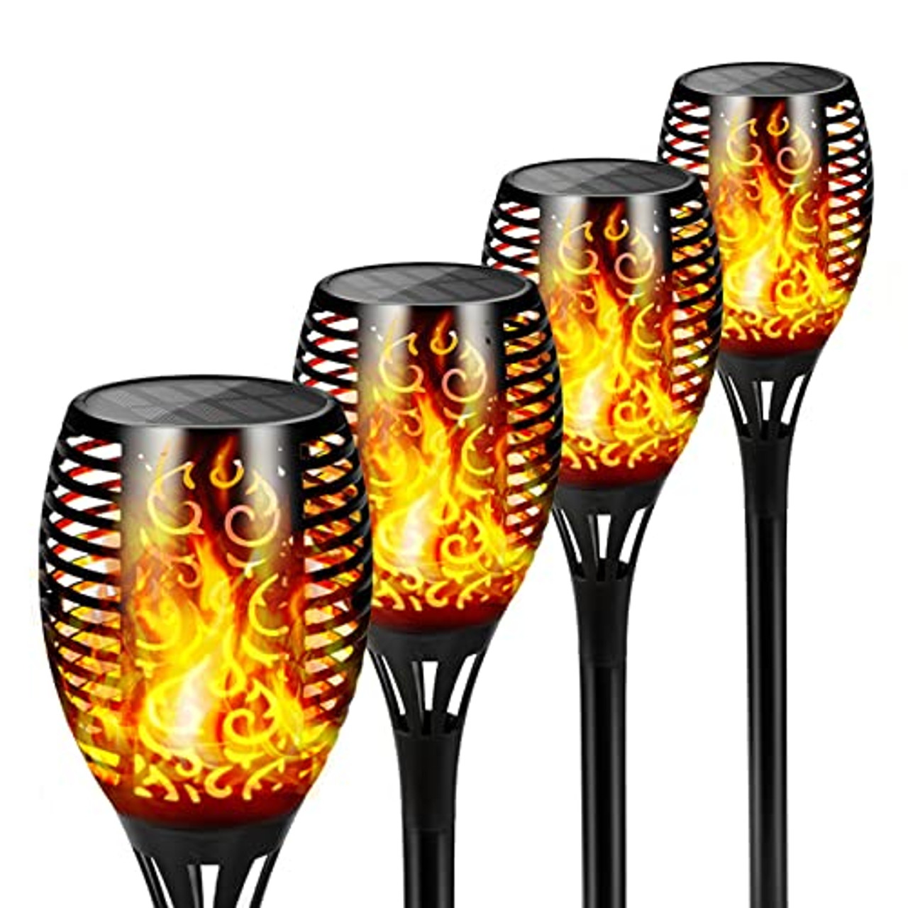 Otdair Solar Lights Outdoor Upgraded 4 Pack Super Larger Size ...