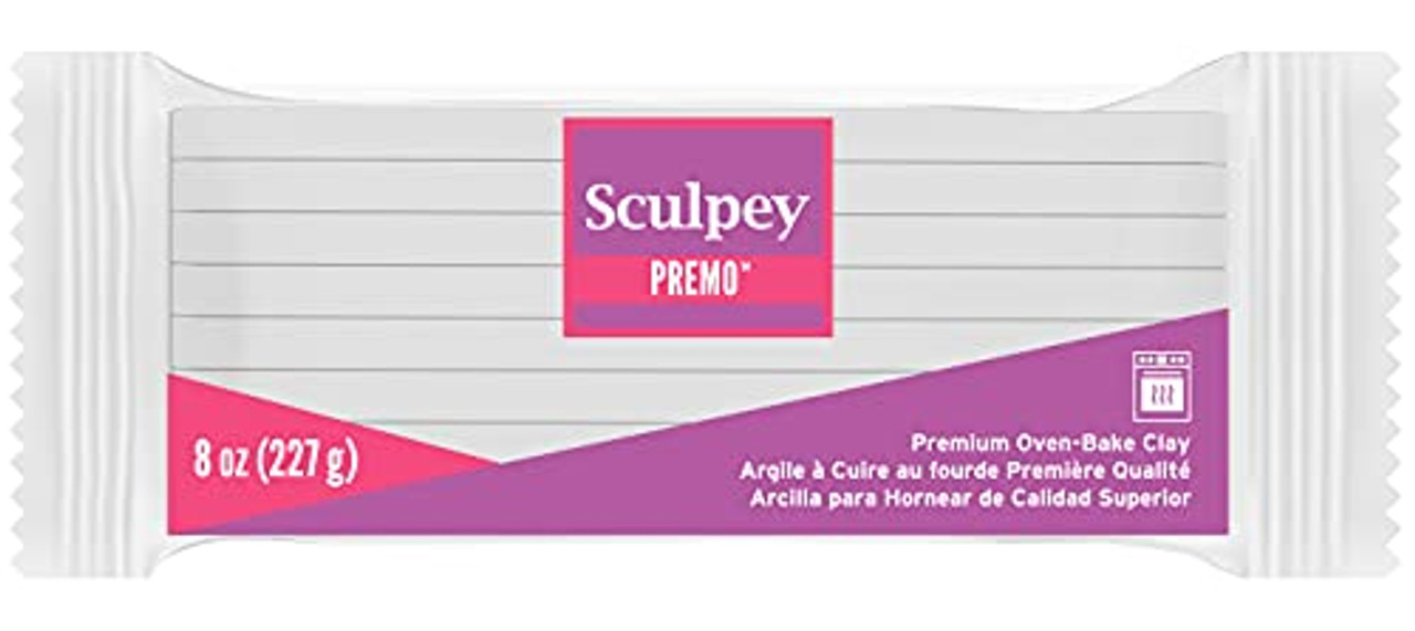 Sculpey Premo Polymer Oven-Bake Clay Black Non Toxic 8 oz. bar Great for  jewelry making holiday DIY mixed media and home d cor projects. Premium clay  Great for clayers and artists.