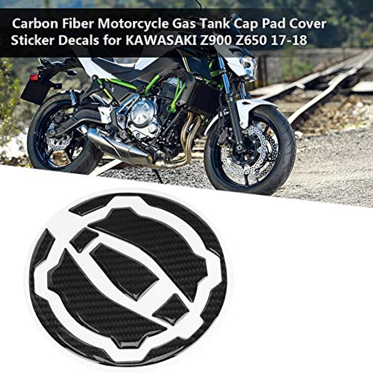 Carbon Aufkleber für Motorrad Tankdeckel –