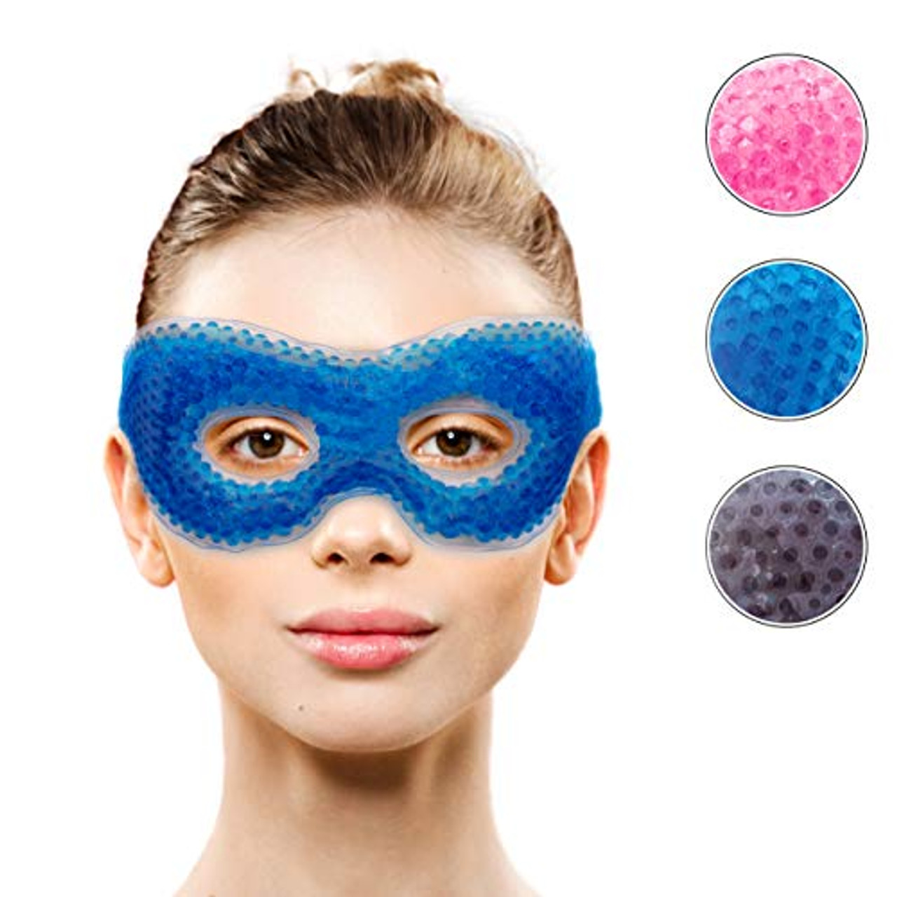 sår vest entusiasme Gel Eye Mask with Eye Holes- Hot Cold Compress Pack Eye Therapy | Cooling  Eye Mask