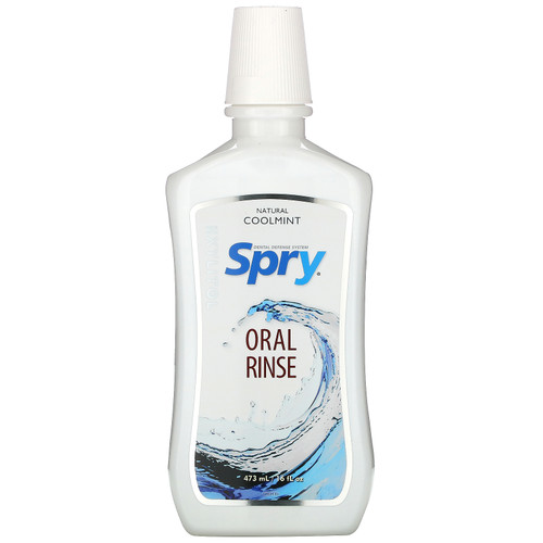 Xlear  Spry  Oral Rinse  Natural Coolmint  16 fl oz (473 ml)