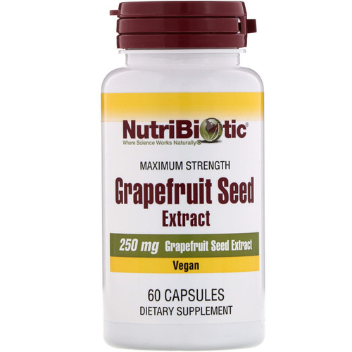 NutriBiotic  Grapefruit Seed Extract  250 mg   60 Capsules