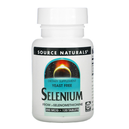 Source Naturals  Selenium From L-Selenomethionine  200 mcg  120 Tablets