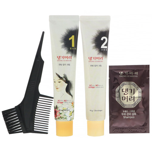 Doori Cosmetics  Daeng Gi Meo Ri  Medicinal Herb Hair Color  Light Brown  1 Kit