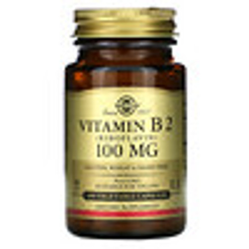 Solgar  Vitamin B2 (Riboflavin)  100 mg  100 Vegetable Capsules