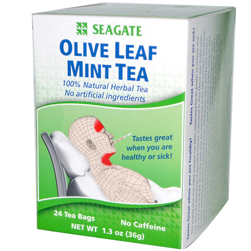Seagate  Olive Leaf Mint Tea  24 Tea Bags  1.3 oz (36 g)