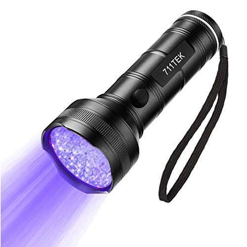 711TEK UV Flashlight Black Light  UV Lights 51 LED Matching with Pet Odor Eliminator  Ultraviolet Blacklight Pet Urine Detector for Dog Cat Urine  Dry Stains  Bed Bug (UV Flashlight)