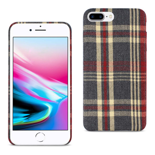 Reiko iPhone 8 Plus Checked Fabric In Red