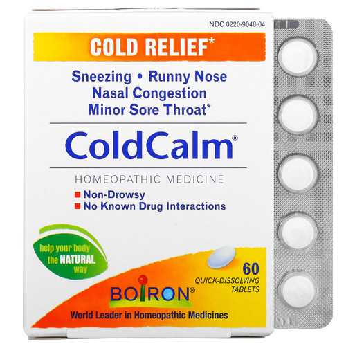 Boiron  ColdCalm  Cold Relief  60 Quick-Dissolving Tablets