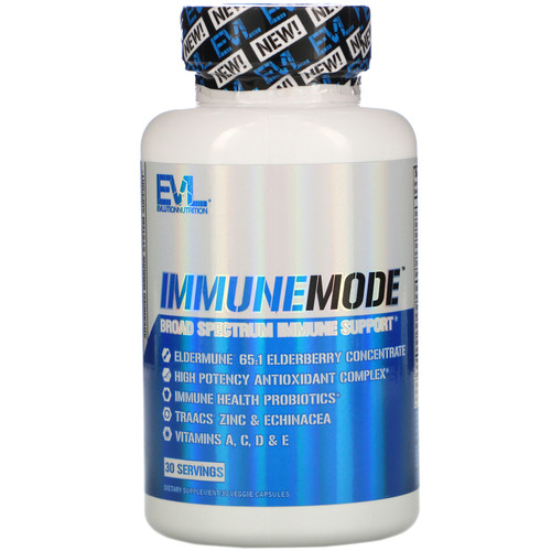EVLution Nutrition  ImmuneMode  Broad Spectrum Immune Support  30 Veggie Capsules