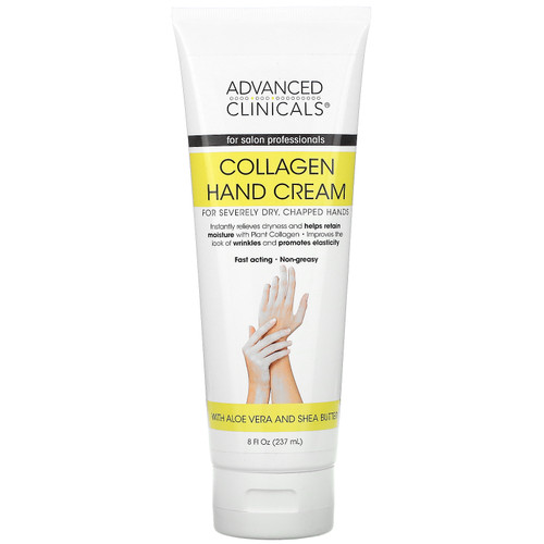 Advanced Clinicals  Collagen Hand Cream   8 fl oz (237 ml)