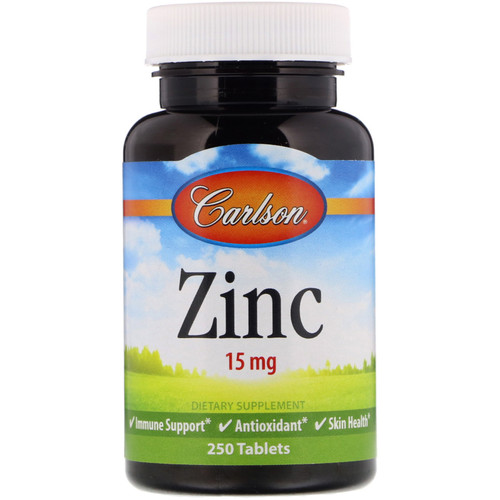 Carlson Labs  Zinc  15 mg  250 Tablets