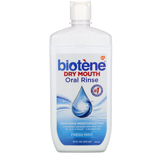 Biotene Dental Products  Dry Mouth Oral Rinse  Fresh Mint  16 fl oz (473 ml)