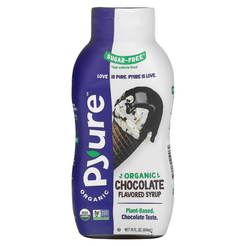 Pyure  Organic Sugar-Free Chocolate Flavored Syrup  14 fl oz (415 ml)
