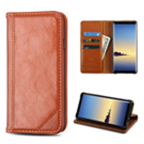 MYBAT Brown Genuine Leather MyJacket Wallet(PR002) -WP(SAMGN8MYJKPR002WP)