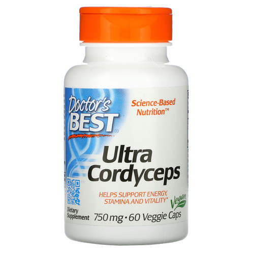 Doctor's Best  Ultra Cordyceps  750 mg  60 Veggie Caps