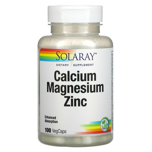 Solaray  Calcium Magnesium Zinc  100 VegCaps