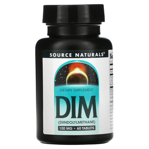 Source Naturals  DIM  100 mg  60 Tablets