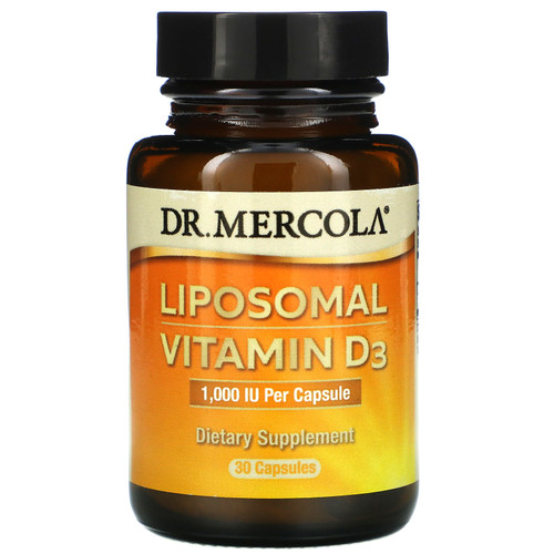 Dr. Mercola  Liposomal Vitamin D3  1 000 IU  30 Capsules
