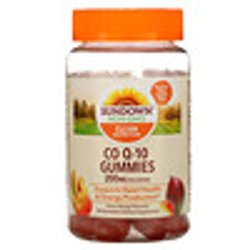 Sundown Naturals  Co Q-10 Gummies  Peach Mango Flavored  100 mg  50 Gummies