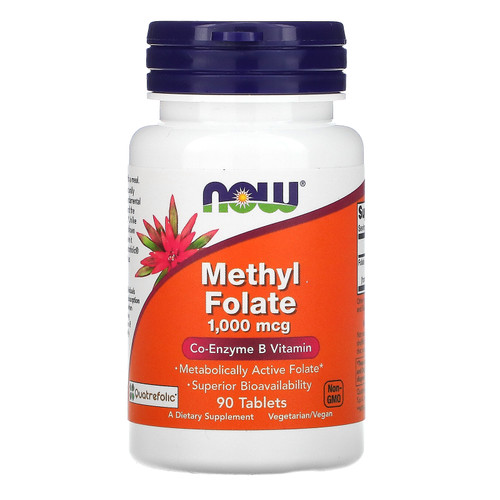 Now Foods  Methyl Folate  1 000 mcg  90 Tablets