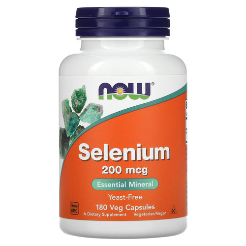 Now Foods, Selenium, 200 mcg, 180 Veg Capsules