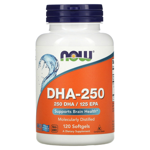 Now Foods  DHA-250  120 Softgels