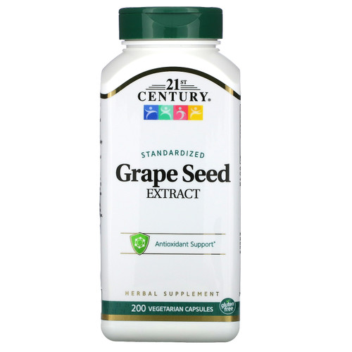 21st Century  Standardized Grape Seed Extract  200 Vegetarian Capsules