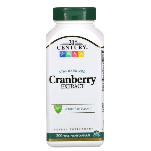 21st Century  Cranberry Extract  Standardized  200 Vegetarian Capsules