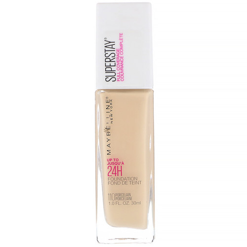 Maybelline  Super Stay  Full Coverage Foundation  110 Porcelain  1 fl oz (30 ml)