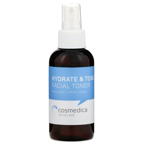 Cosmedica Skincare  Hydrate & Tone Facial Toner  Rosewater + Witch Hazel  4 oz (120 ml)