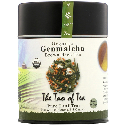 The Tao of Tea  Organic Genmaicha  Brown Rice Tea   3.5 oz (100 g)