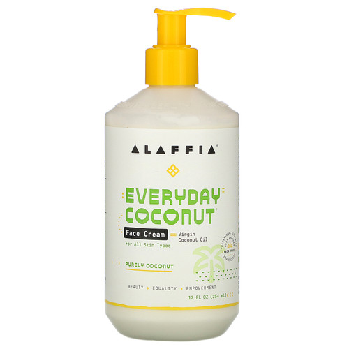 Alaffia  Everyday Coconut  Face Cream  Purely Coconut  12 fl oz (354 ml)