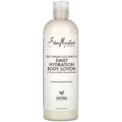 SheaMoisture  100% Virgin Coconut Oil  Daily Hydration Body Lotion  13 fl oz (384 ml)