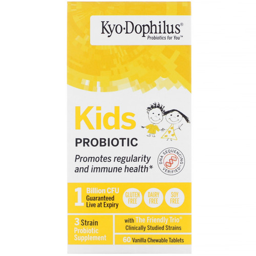 Kyolic  Kids Probiotic  Vanilla  60 Chewable Tablets