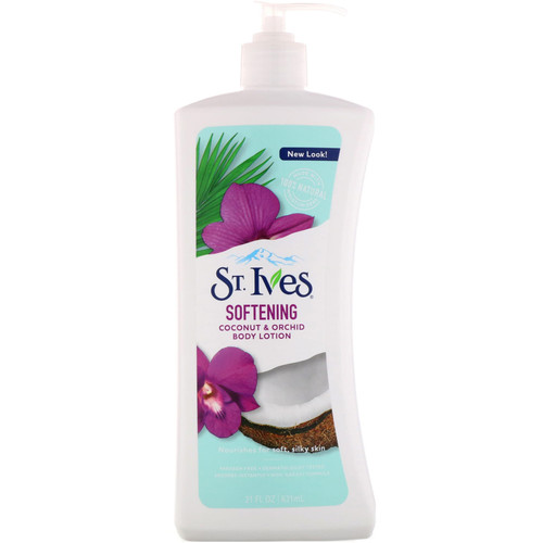 St. Ives  Softening Body Lotion  Coconut & Orchid  21 fl oz (621 ml)