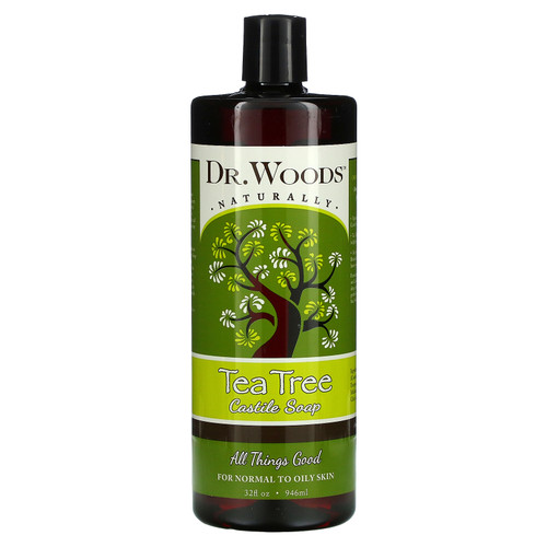 Dr. Woods  Tea Tree Castile Soap  32 fl oz (946 ml)