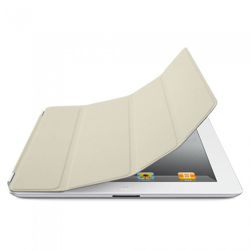 Original Apple iPad 2  3  4 Leather Smart Cover - Cream