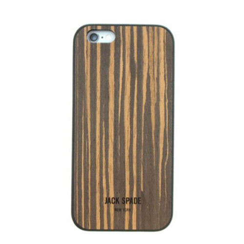 Original Jack Spade Wood Case for Apple iPhone 6/6S (Wood Veneer Macassar Ebony)