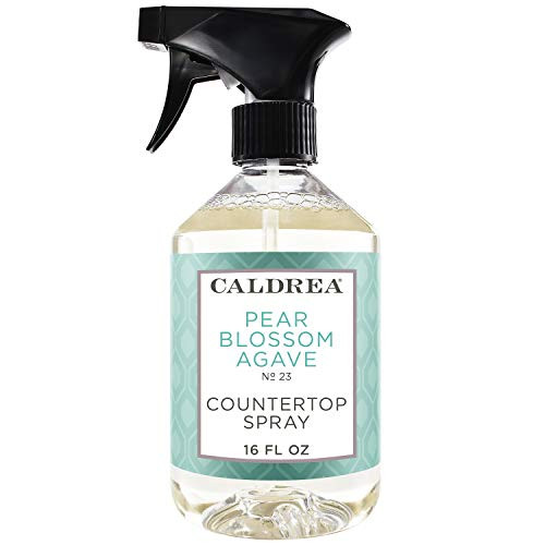 Caldrea Multi-surface Countertop Spray Cleaner  Made with Vegetable Protein Extract  Pear Blossom Agave Scent  16 oz (Packaging May Vary)