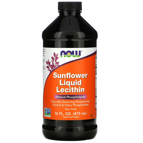 Now Foods  Sunflower Liquid Lecithin  16 fl oz (473 ml)