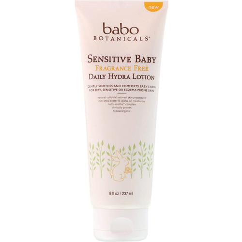 Babo Botanicals  Sensitive Baby  Daily Hydra Lotion  Fragrance Free  8 fl oz (237 ml)