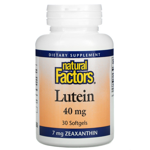 Natural Factors  Lutein  40 mg  30 Softgels