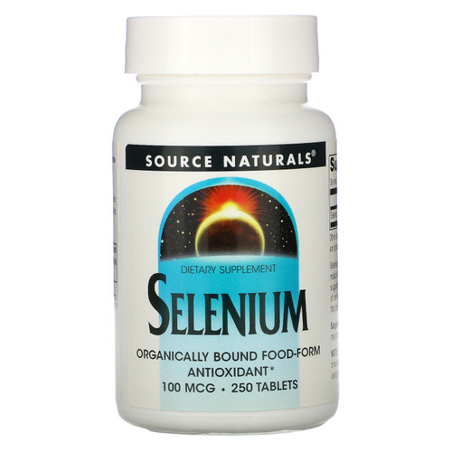 Source Naturals  Selenium  100 mcg  250 Tablets
