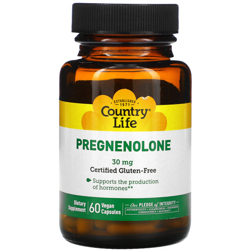 Country Life  Pregnenolone  30 mg  60 Vegan Capsules