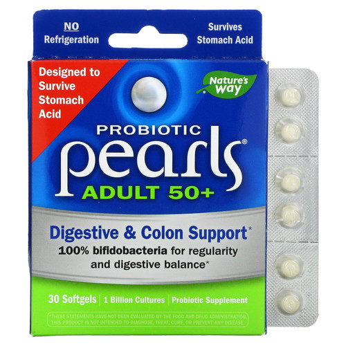 Enzymatic Therapy  Probiotic Pearls Adult 50+  30 Softgels