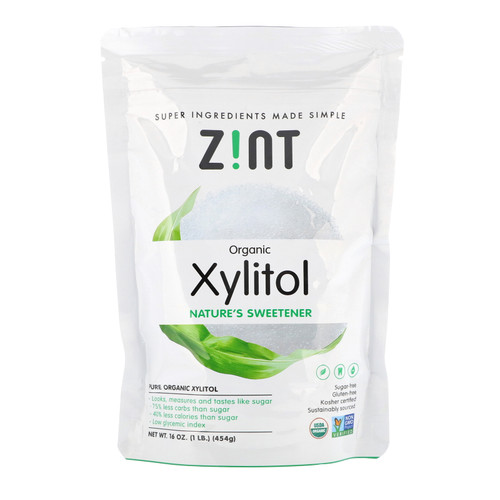 Zint  Organic Xylitol  Nature's Sweetener  16 oz (454 g)