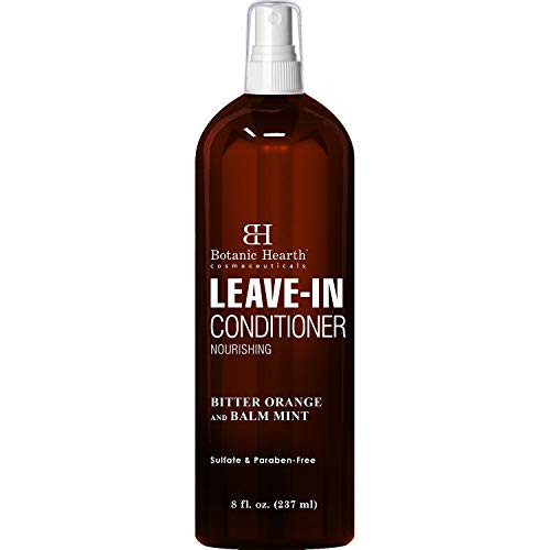 Botanic Hearth Leave In Conditioner Spray - Hair Treatment Product Strengthens Dry  Damaged  Chemically Treated Hair - Adds Volume and Manageability - Leaves Hair Soft and Smooth - 8 fl oz