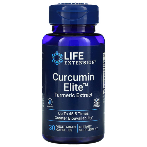 Life Extension  Curcumin Elite  Turmeric Extract  30 Vegetarian Capsules