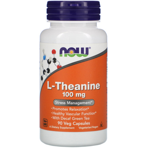 Now Foods  L-Theanine  100 mg  90 Veg Capsules